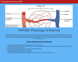 Physiology of Exercise OER
