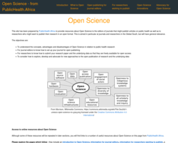 Open Science - from PublicHealth.Africa