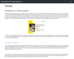 Introduction To Data Science
