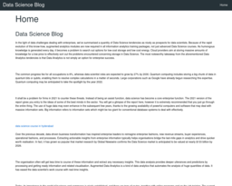 Data Science Blog