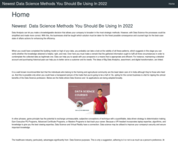 Newest Data Science Methods You Should Be Using In 2022