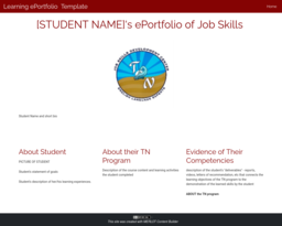 Learning ePortfolio Template