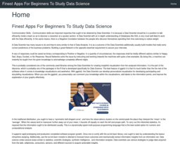 Finest Apps For Beginners To Study Data Science