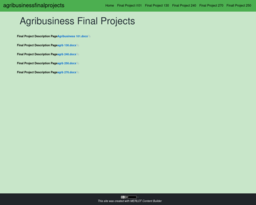 agribusinessfinalprojects