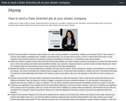 How to land a Data Scientist job at your dream company
