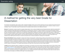 Dissertation writing