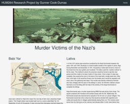 HUM264 Research Project by Gunner Cook-Dumas