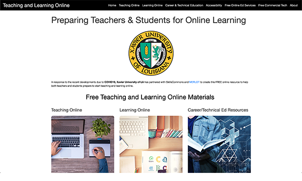 Teaching & Learning Online: Xavier University of Louisana
