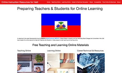Teaching & Learning Online: Haiti and Edward Waters University
