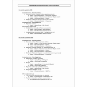 Vidéos d'introduction à l'analyse descriptive et à l'inférence statistique avec SPSS icon