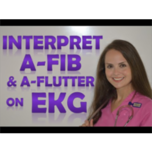 How to Interpret Heart Rhythms on EKG Strips | How to tell the difference between A-fib &amp; A-flutter