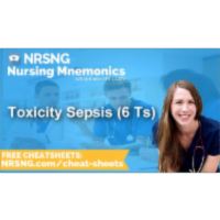 Toxicity Sepsis 6 Ts Nursing Mnemonics, Nursing School Study Tips icon