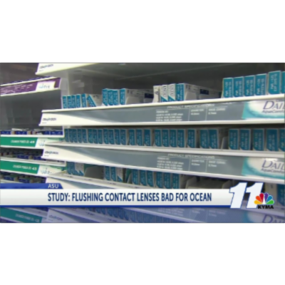 ASU study: Don't throw your contact lenses down the drain