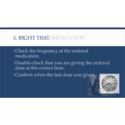 8 Rights of Medication Administration