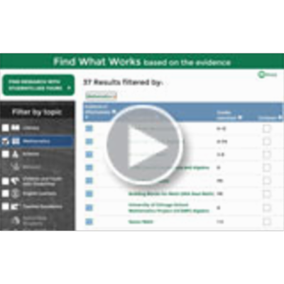 WWC | Using Technology to Support Postsecondary Student Learning icon