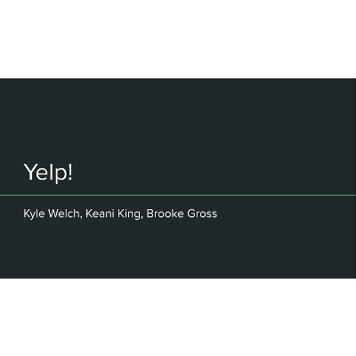 Yelp! Lesson Plan Presentation icon