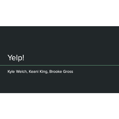 Organizing System Workshop: Yelp! icon