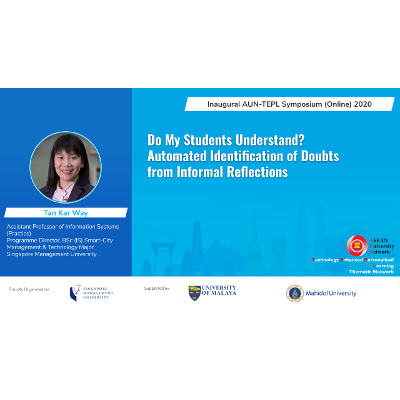 Professor Tan Kar Way: Do My Students Understand? Automated Identification of Doubts from Informal Reflections