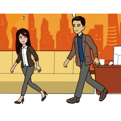 caricatura mejora en logística y distribución icon