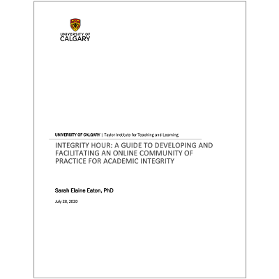 Integrity Hour: A Guide to Developing and Facilitating an Online Community of Practice for Academic Integrity icon