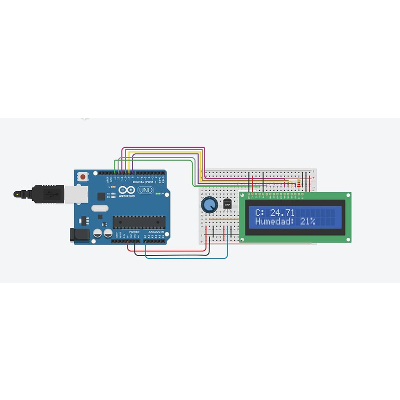 Circuit design Sensor de Temperatura Con LCD  | Tinkercad icon