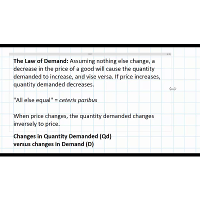 The Law of Demand icon