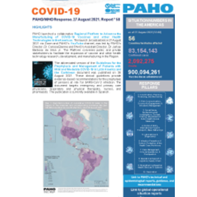 COVID-19 Situation Reports - PAHO/WHO | Pan American Health Organization icon