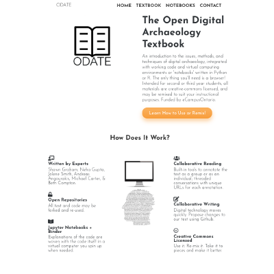 The Open Digital Archaeology Textbook