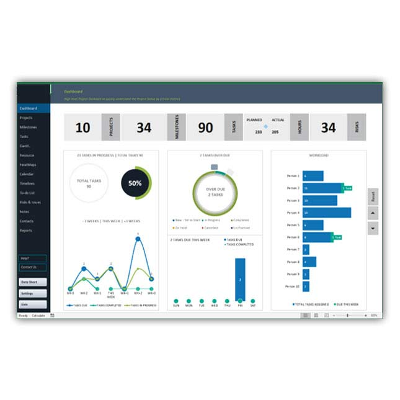 World's Best Project Task Tracking Template/ Software icon