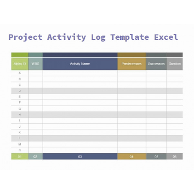 Guide to use Project Activity Log Excel Template - Projectemplates icon