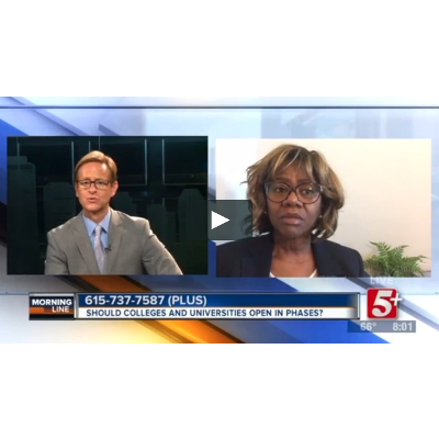 Dr. Wendelyn Inman on Channel 5 Morning Line: Whether colleges and universities should open in phases icon