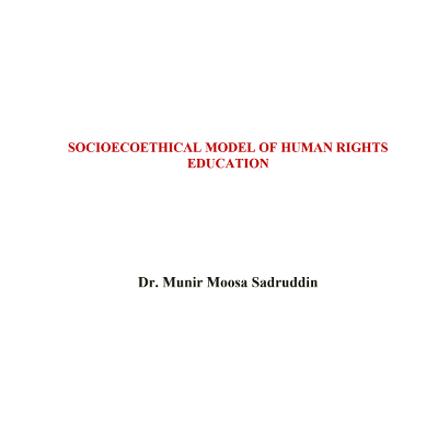 Socioecoethical Model of Human Rights Education icon