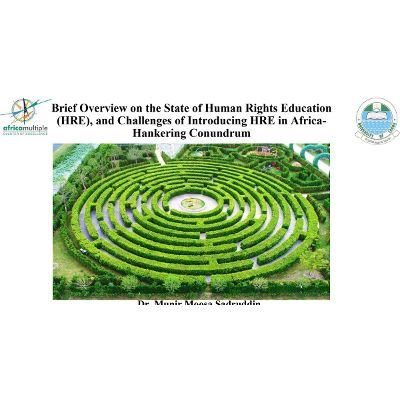 Brief Overview on the State of Human Rights Education (HRE), and Challenges of Introducing HRE in Africa- Hankering Conundrum icon