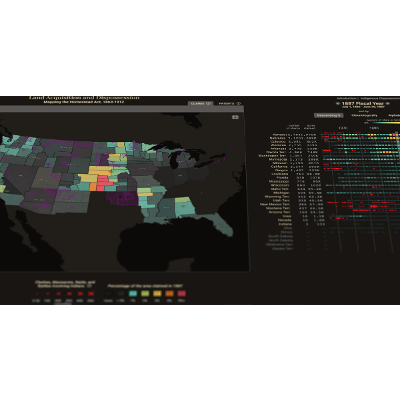 Land Acquisition and Dispossession: Mapping the Homestead Act, 1863-1912 icon