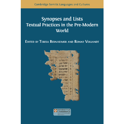 Synopses and Lists: Textual Practices in the Pre-Modern World
