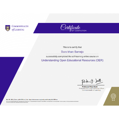 Certificate and icon