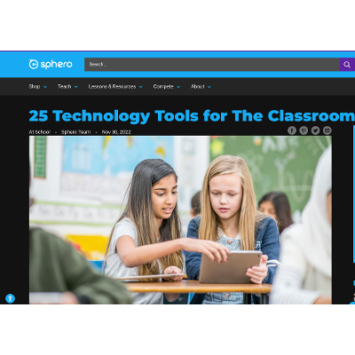 25 Technology Tools for The Classroom | Sphero icon