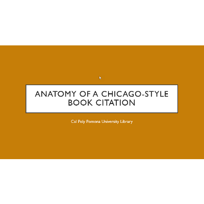 Anatomy of a Chicago-style Book Citation icon