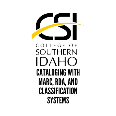 Cataloging with MARC, RDA, and Classification Systems icon