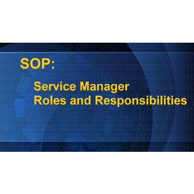 SOP: Service Manager Roles and Responsibilities icon