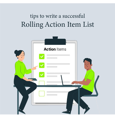 9 Useful Tips To Create A Rolling Action Item List - PMITOOLS