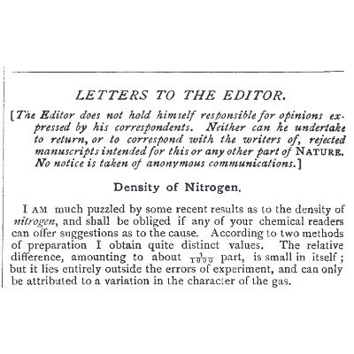 A Short Story of Argon (and other noble gases) icon