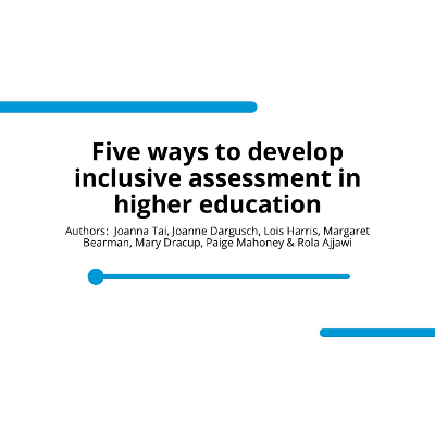 Five ways to develop inclusive assessment in higher education icon