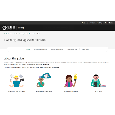 Learning strategies for students guide icon