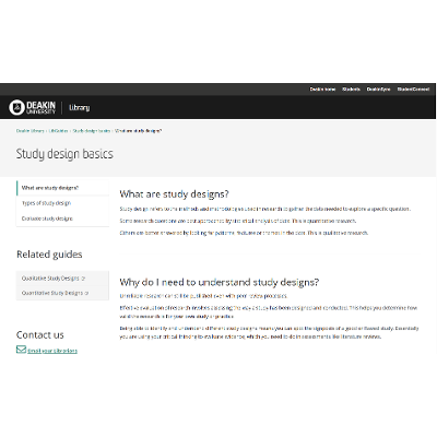 Study design basics guide icon