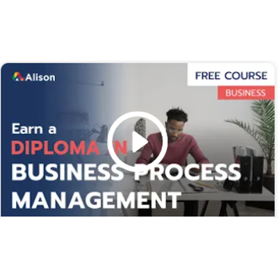 Diploma in Business Process Management | Free Online Course | Alison icon