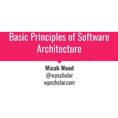 Basic Principles of Software Architecture icon