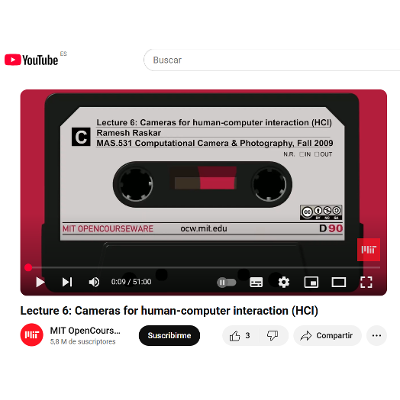 Lecture 6: Cameras for Human-Computer Interaction (MIT OpenCourseWare) icon