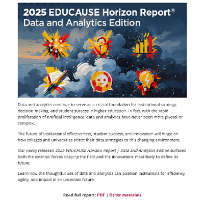 2025 Educause Horizon Report/Data and Analytics Edition icon