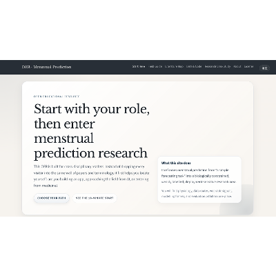 Start Here | Menstrual Prediction Research OER icon